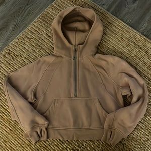 Lululemon cropped quarter zip up hoodie XS/S